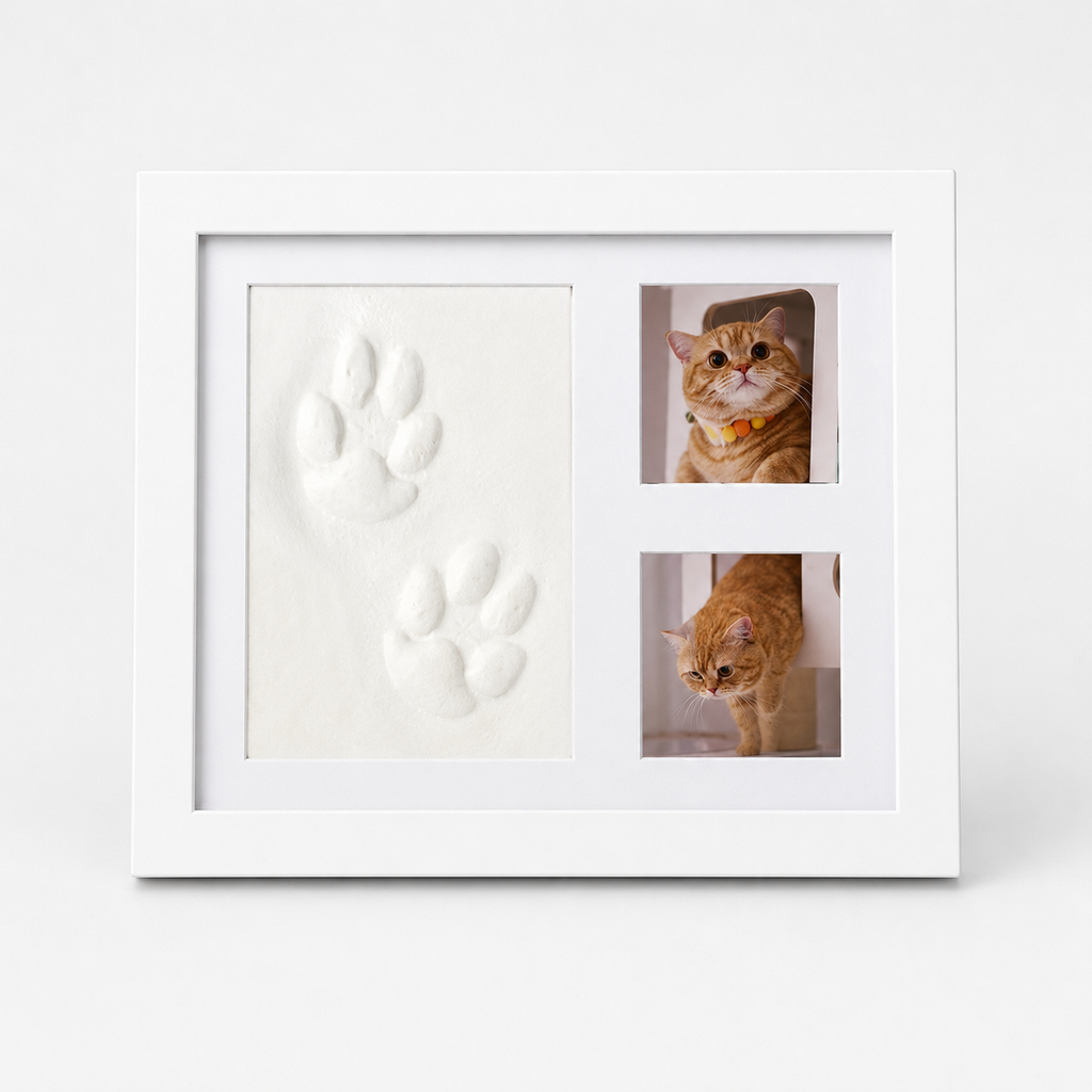 Littlecast – Silver Paw Print Photo Frame Kit