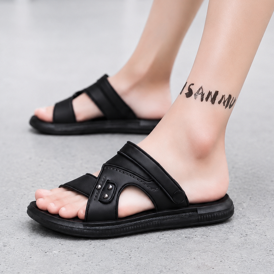Solestride – Textured Massaging Footbed Comfort Sandals