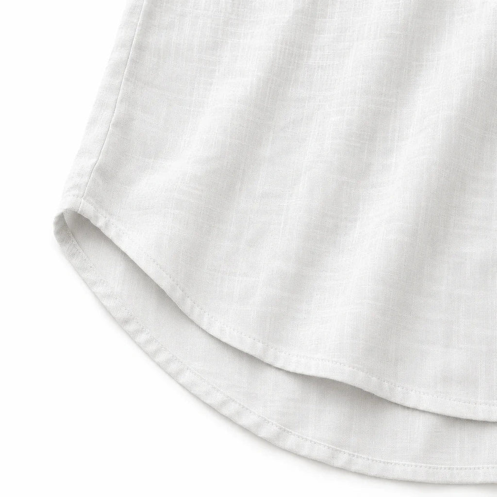 Lunelle – Sleeveless Linen V-Neck Tank with Buttons