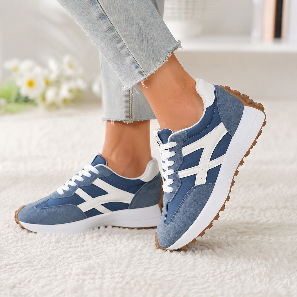 Solenne – Flat-Platform Non-Slip Chunky Sneakers