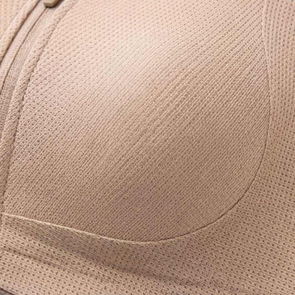 Veluna - Women's Front Zip Bra with FlexGel Support