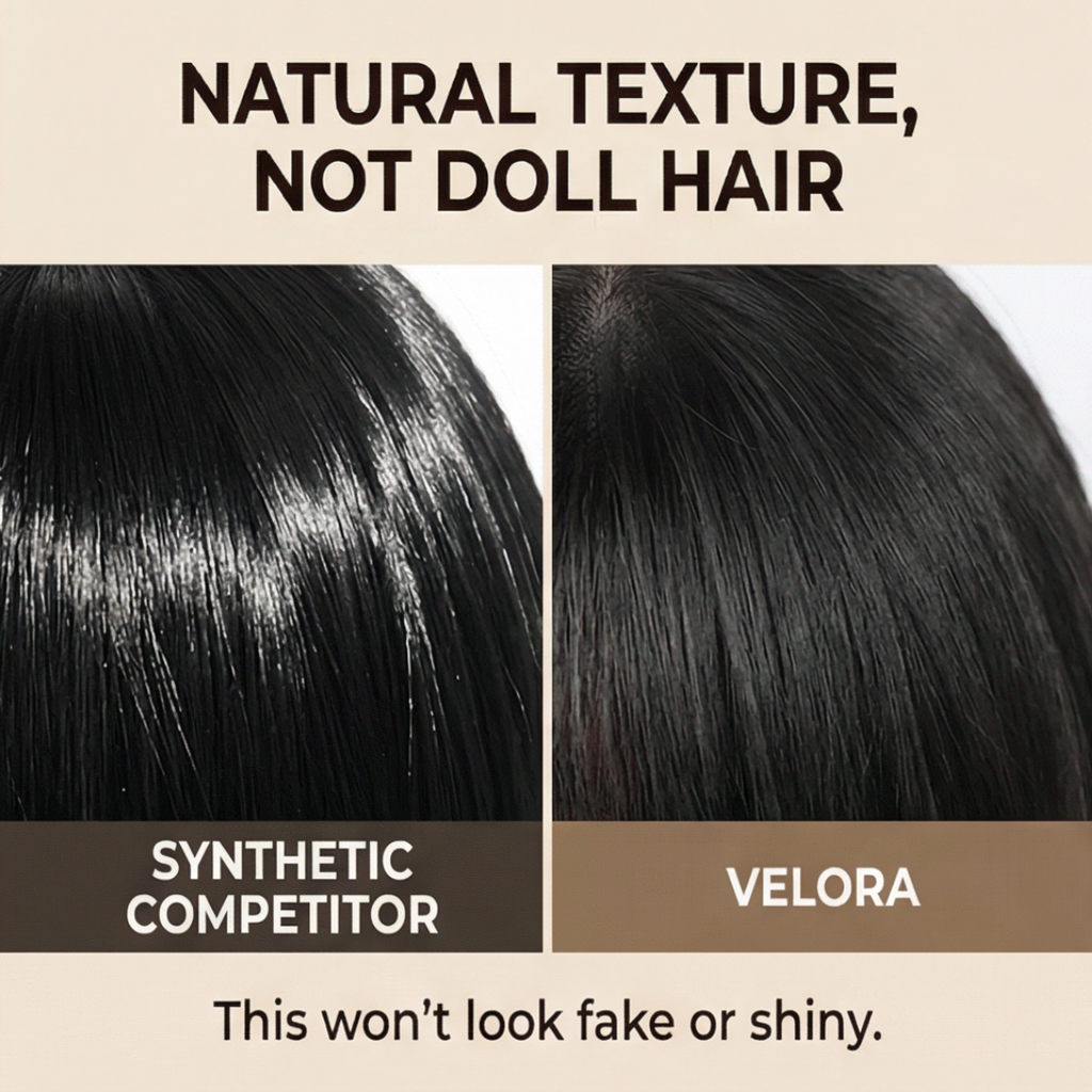 Velora – Natural Hair Topper for Thinning Hair