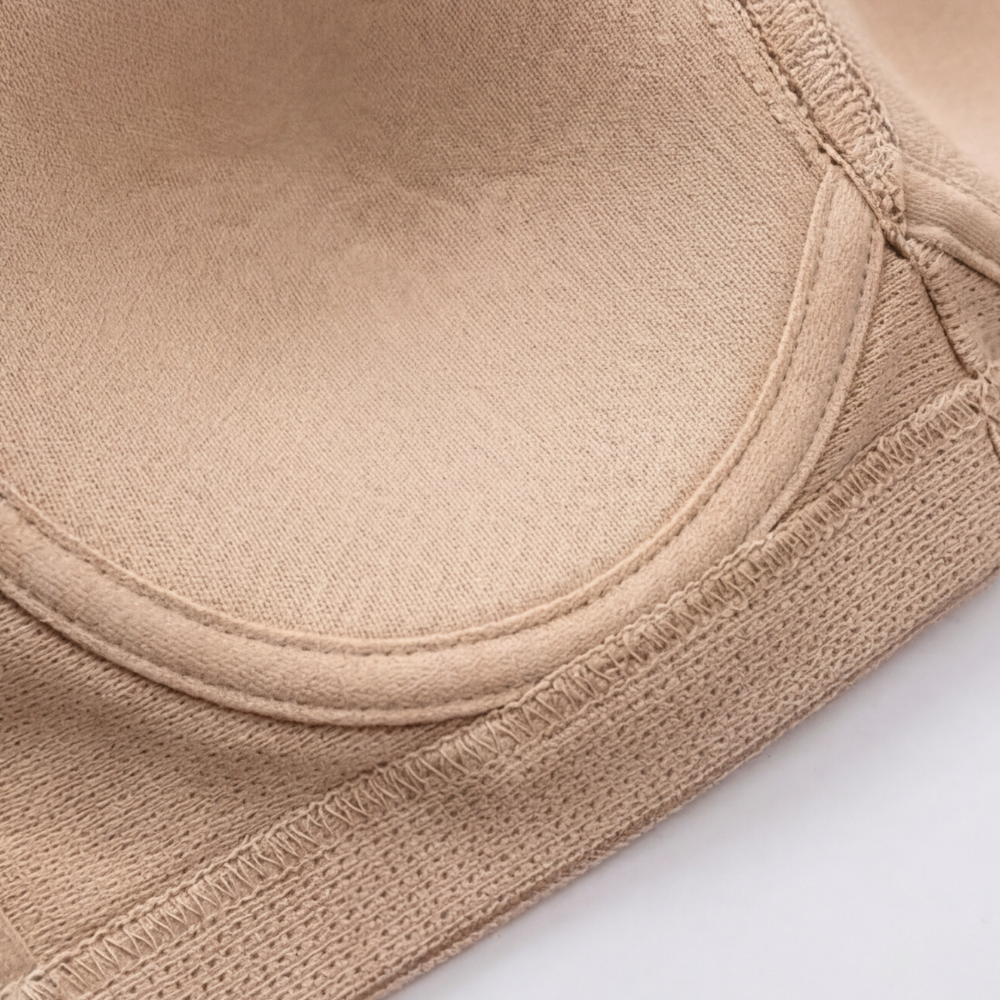 Veluna - Women's Front Zip Bra with FlexGel Support