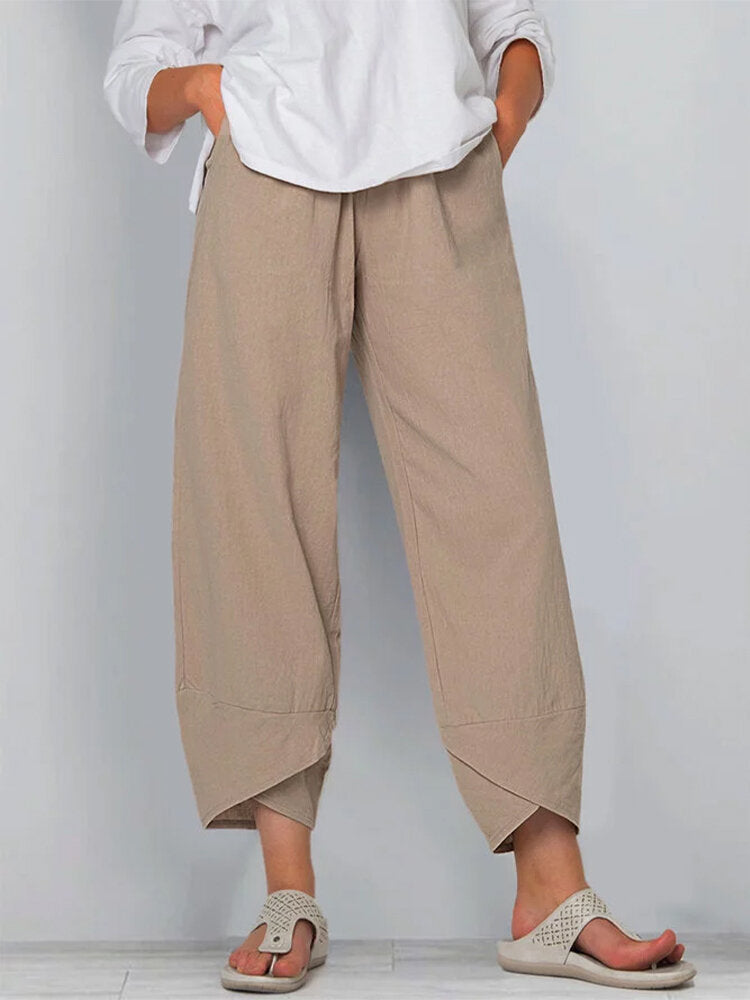 Linda Effortless Comfort Pants in khaki