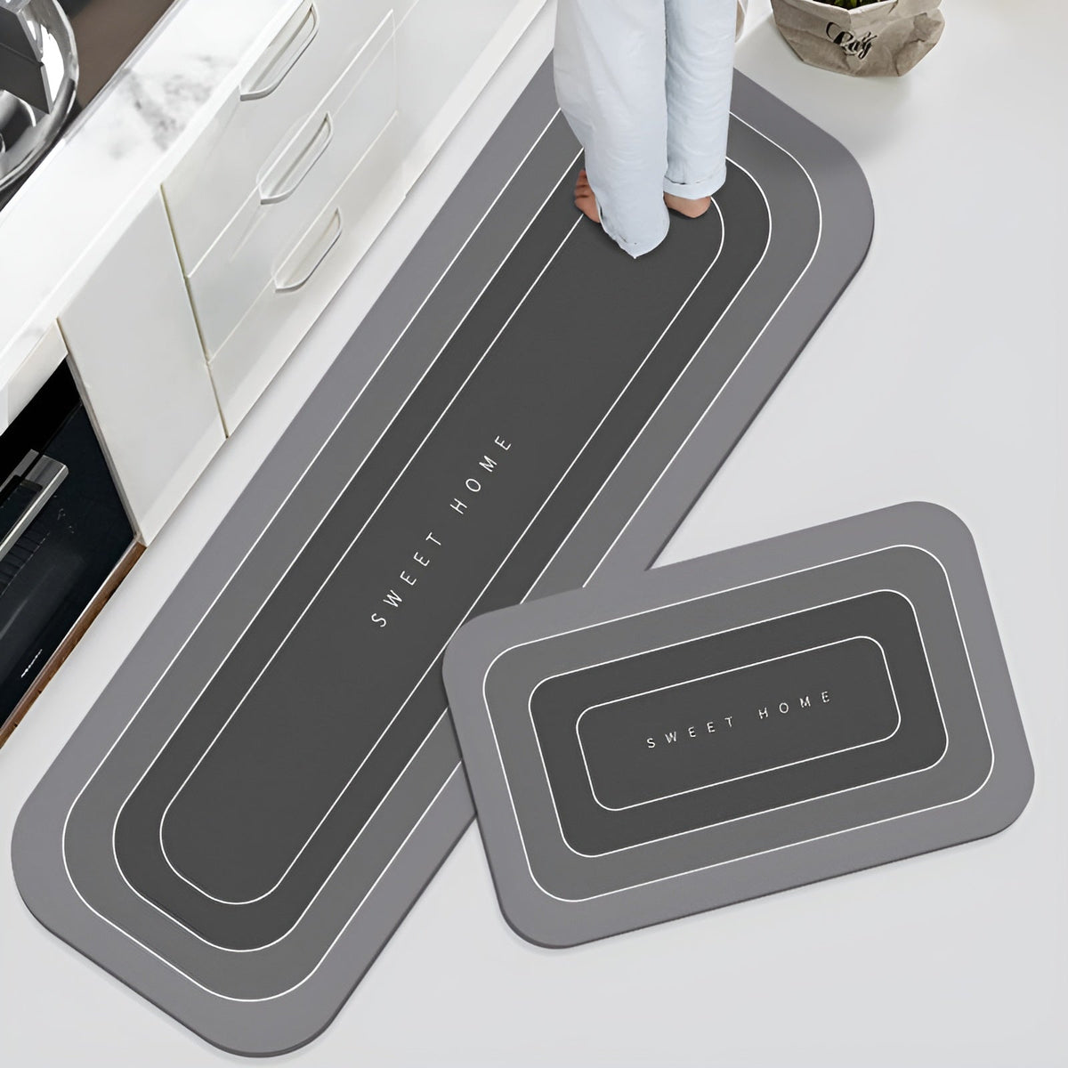 Barea - Super Absorbent Anti-Slip Mat for Kitchen & Bathroom