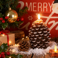 Lunapine – Flameless Pinecone Candle with Gentle Glow