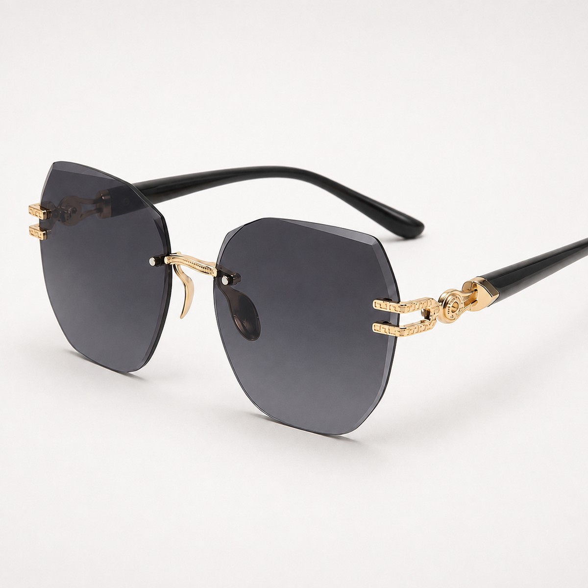 Rimlyn – Rimless Oversized Tinted Sunglasses