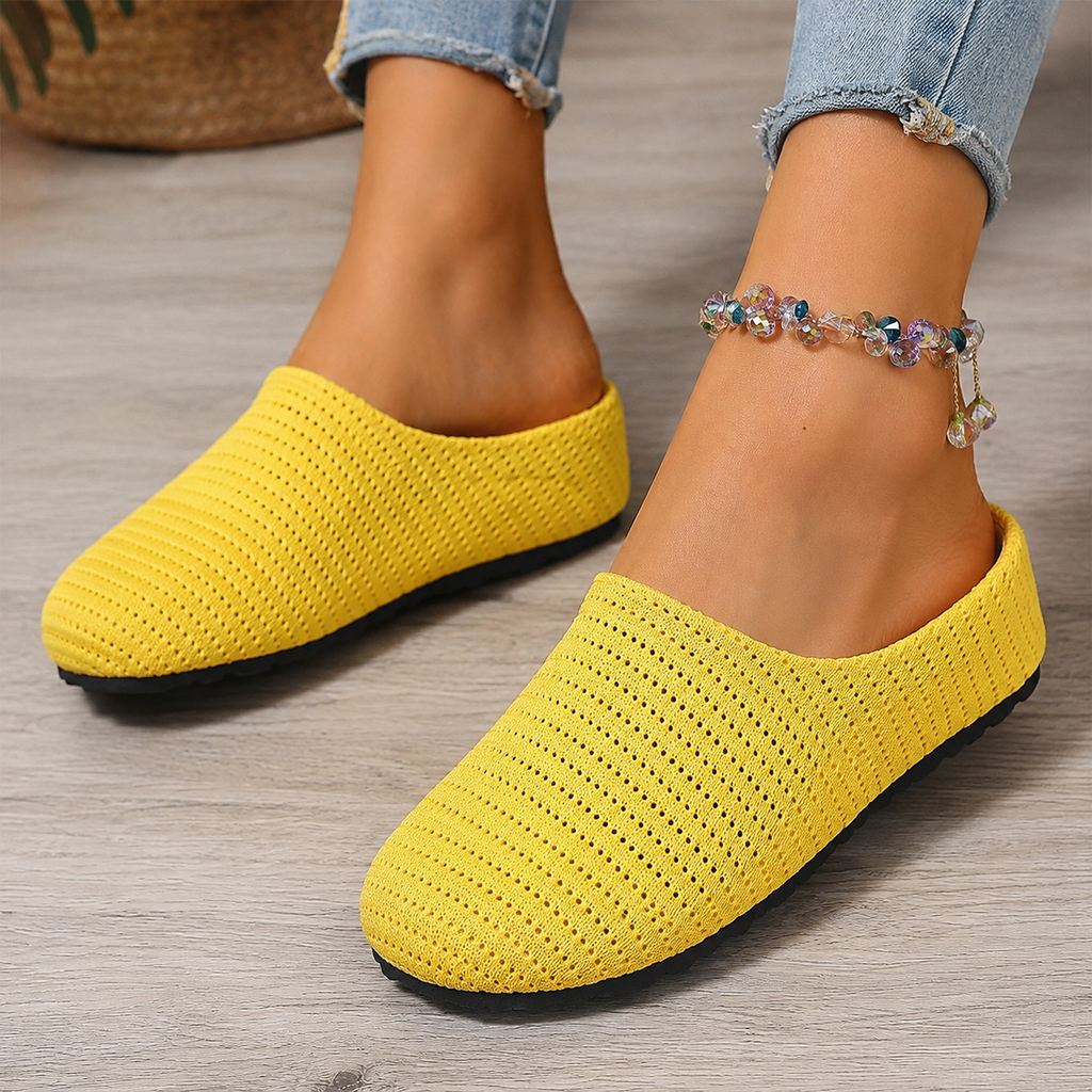 Softmarch – Breathable Knit Slip-On Mules