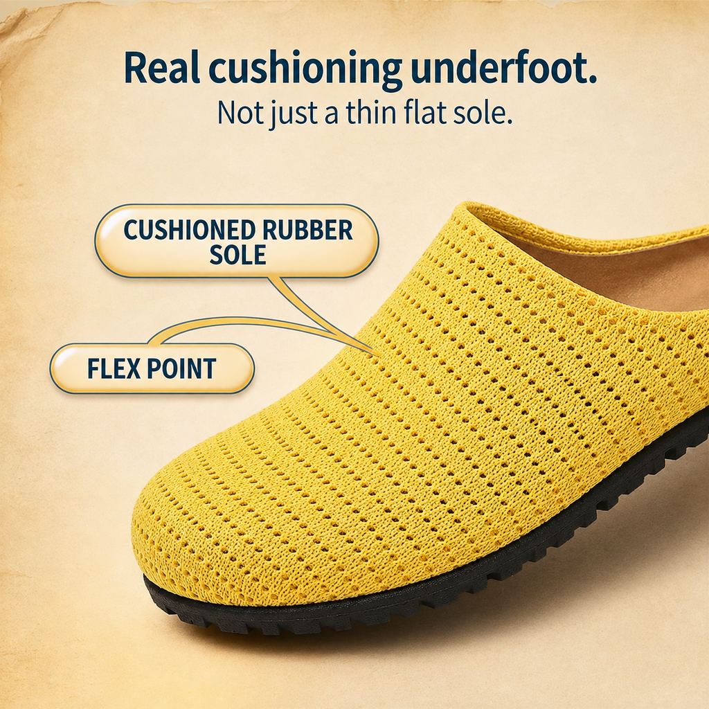 Softmarch – Breathable Knit Slip-On Mules