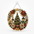 Winterglow – Transparent Panel Christmas Diamond Painting Ornament