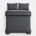 Wearbella – Diamond Quilted Charcoal Comforter Set