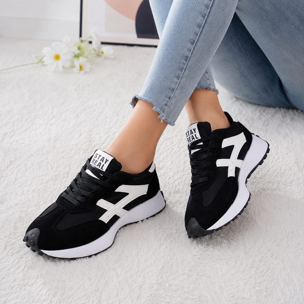 Solenne – Flat-Platform Non-Slip Chunky Sneakers