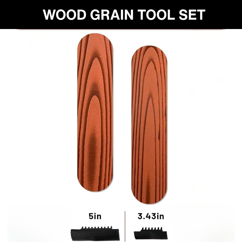 Oakura - 2-Piece DIY Woodgrain Texture Roller Toolkit