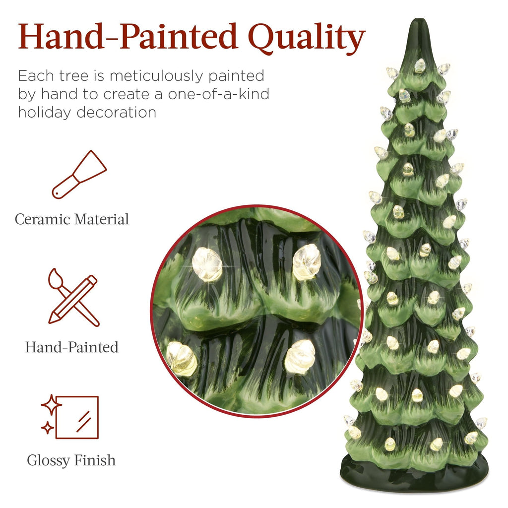 Merrydale - Homemade Ceramic Christmas Tree with LED Lights