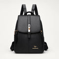 Marabella – Backpack with Twist-Lock Flap and Rose-Gold Hardware