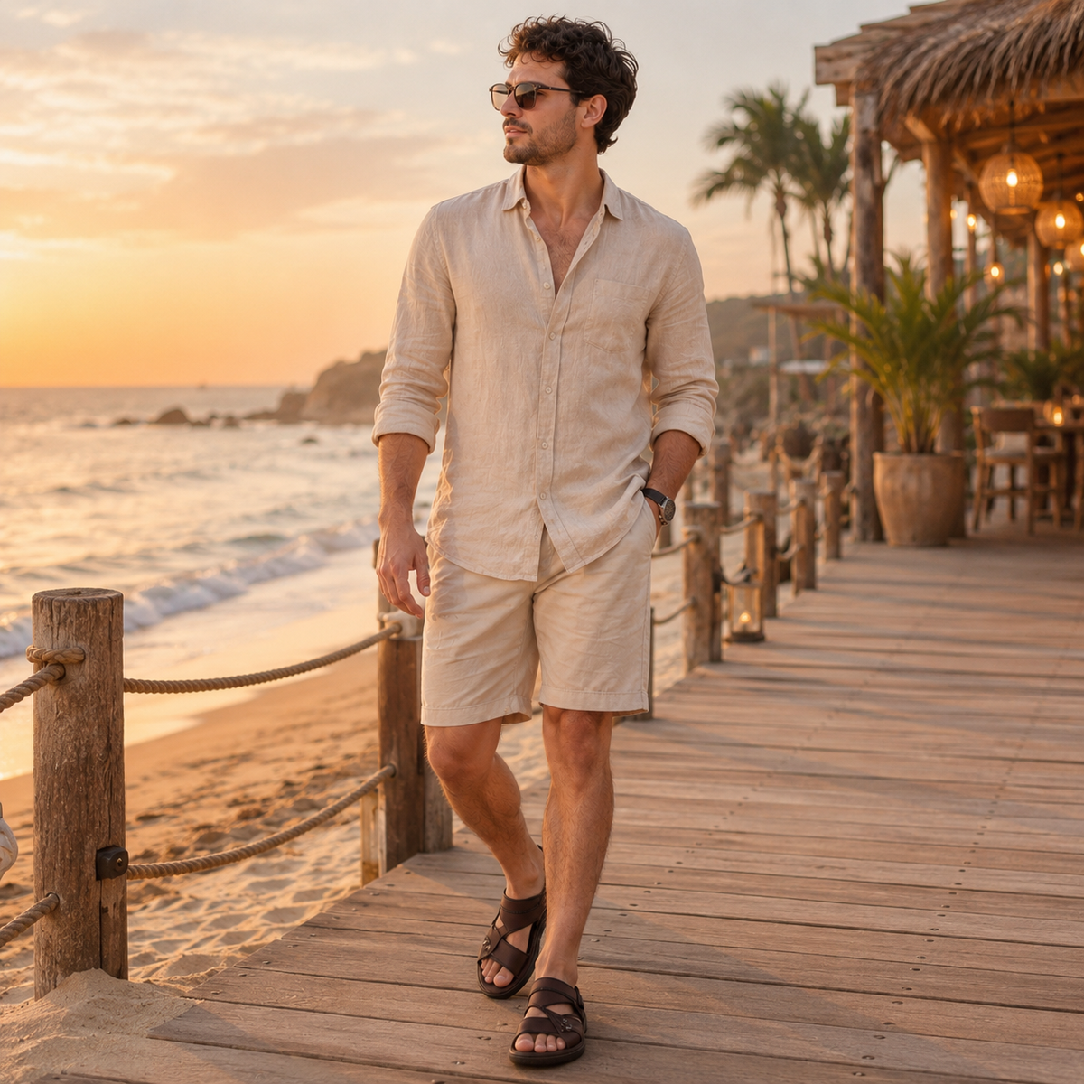 Solestride – Textured Massaging Footbed Comfort Sandals