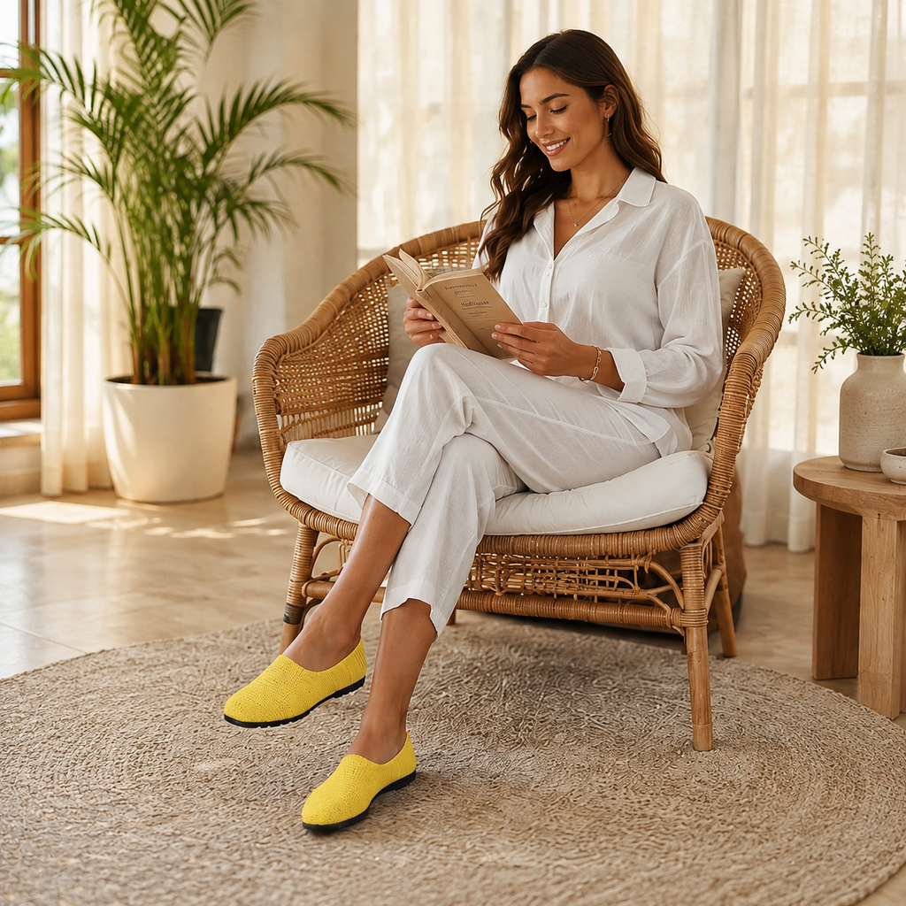 Softmarch – Breathable Knit Slip-On Mules