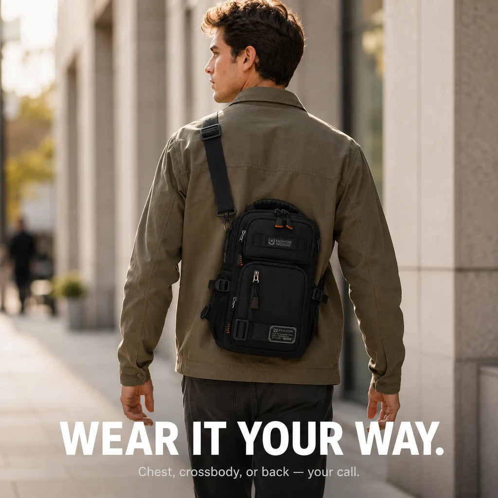 Cargolo – Adjustable Chest Sling Bag Multi-Pockets