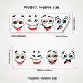 Grinbin – Removable Smiley Face Vinyl Decal Sticker (2sets)