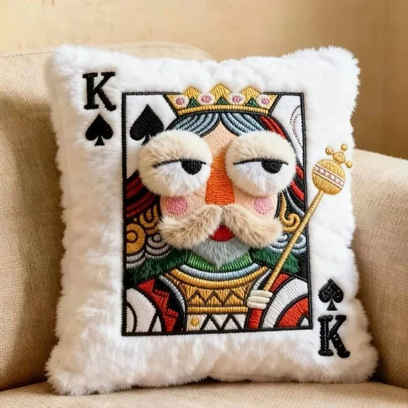 Velvina – Queen Of Spades Statement Throw Pillow