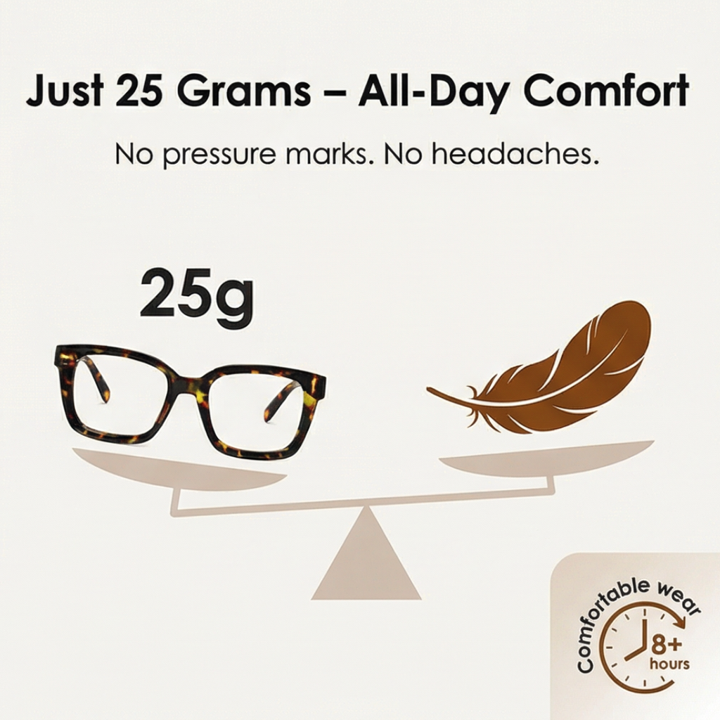 Clarelle – Oversized Tortoiseshell Reading Glasses for Women