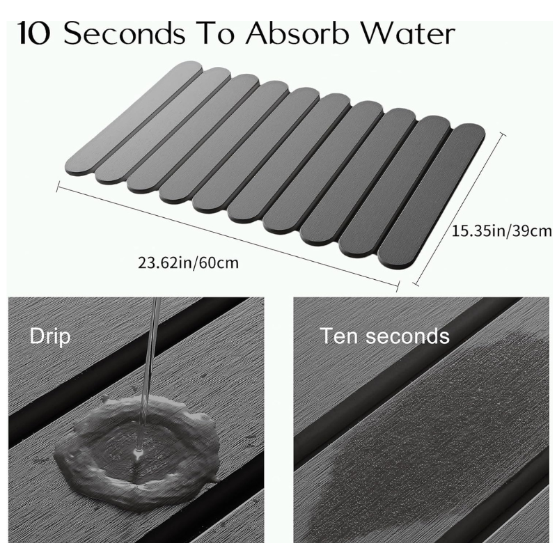 Overa - Super Absorbent Diatomite Kitchen Stone Mat