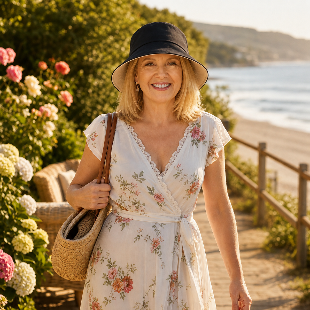 Wearbella – Bowknot Wide Brim Packable Sun Hat