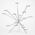 Aerelle – Radial Prong Floating Fruit Display Stand