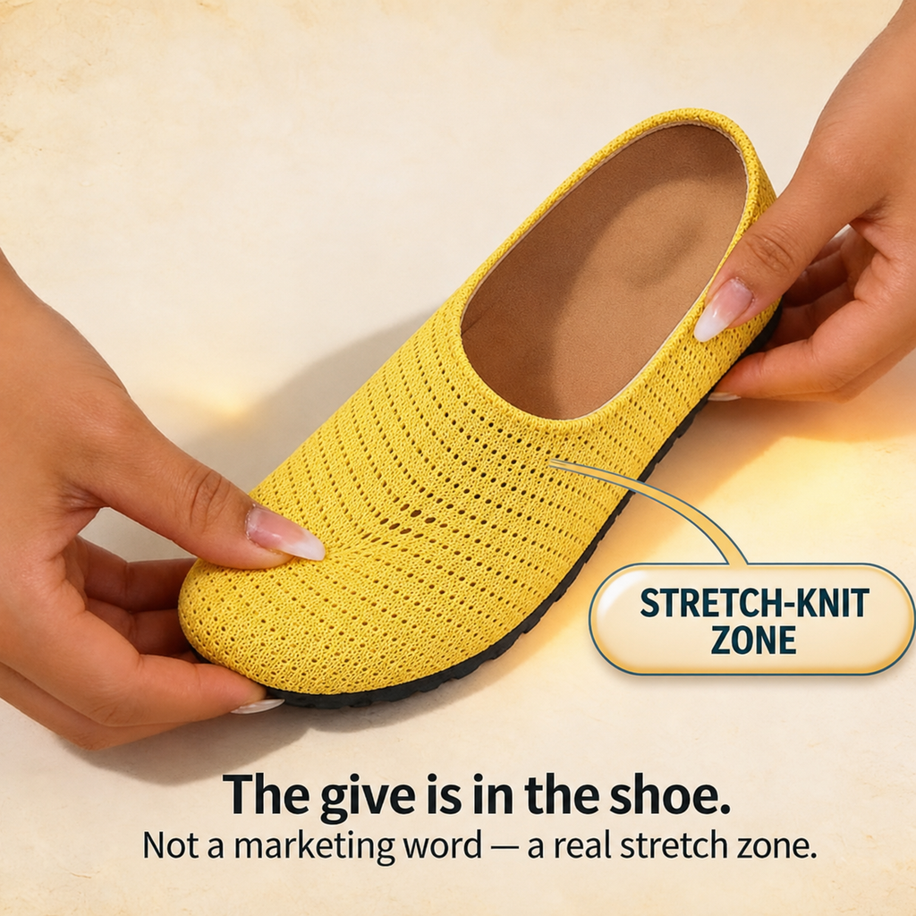 Softmarch – Breathable Knit Slip-On Mules