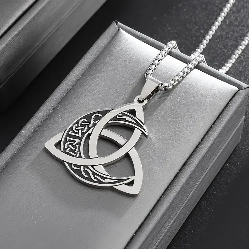 Mythara – Viking Trinity Knot Moon Necklace (1+1 Free)