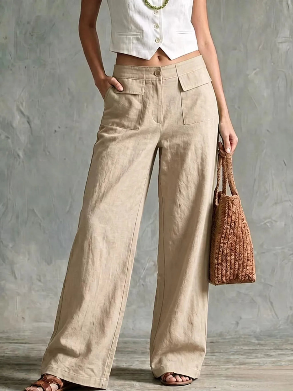 ADELINE™ | DRAPED WIDE-LEG PANTS