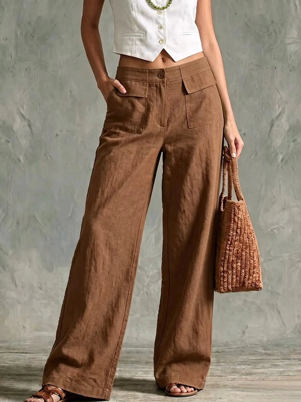 ADELINE™ | DRAPED WIDE-LEG PANTS