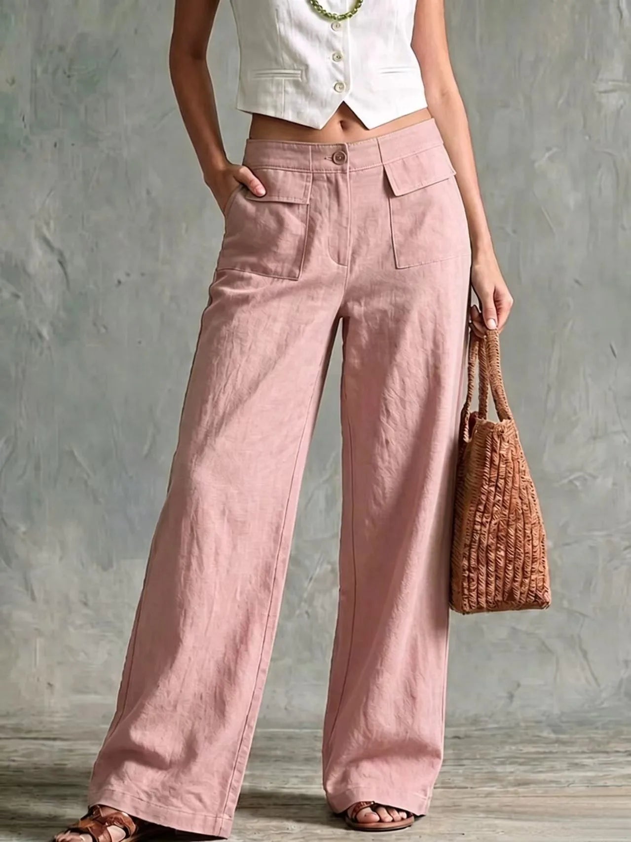 ADELINE™ | DRAPED WIDE-LEG PANTS