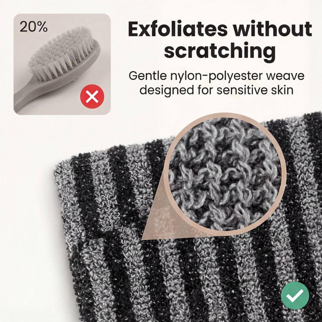 Scrubba - Exfoliating Back Towel for Smoother Skin