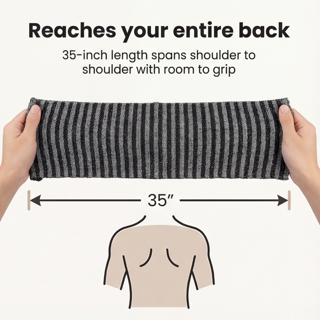 Scrubba - Exfoliating Back Towel for Smoother Skin