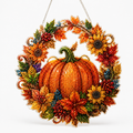 Duskglow Wreath – Pumpkin Diamond Painting Wreath Kit