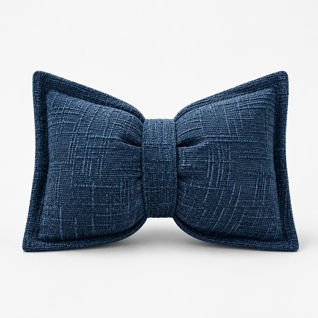 Bowsoft – Chenille Look Bow-Shaped Throw Pillow