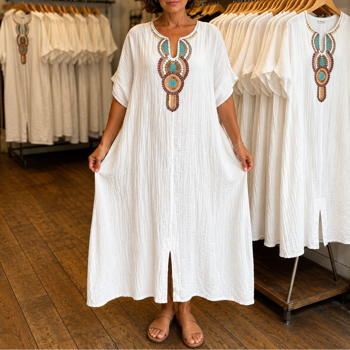 Slitwood – Kaftan That Skims, Never Clings