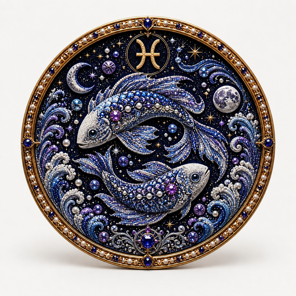 Pearlume – 3D Pearl Zodiac Mosaic Art Kit