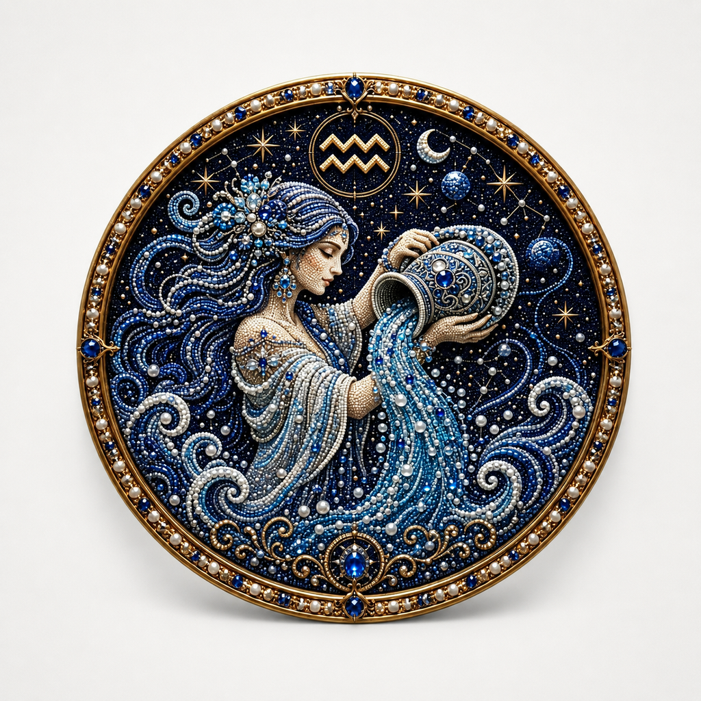 Pearlume – 3D Pearl Zodiac Mosaic Art Kit