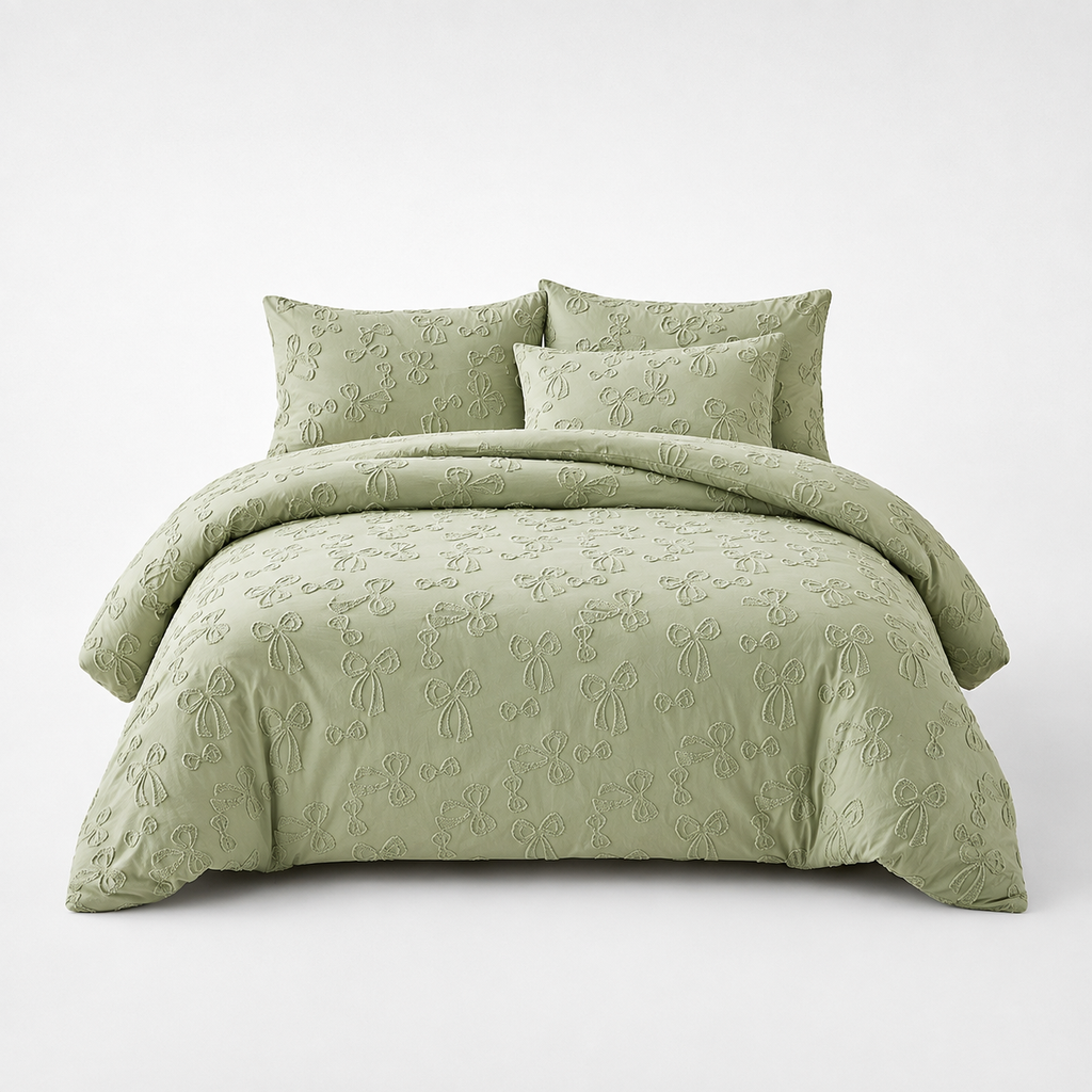 Tuftera – Tufted Leaf Comforter Cover Set