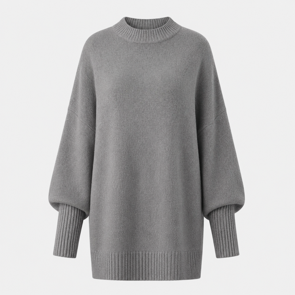 Veluna - Women's Oversized Wool Blend Sweater