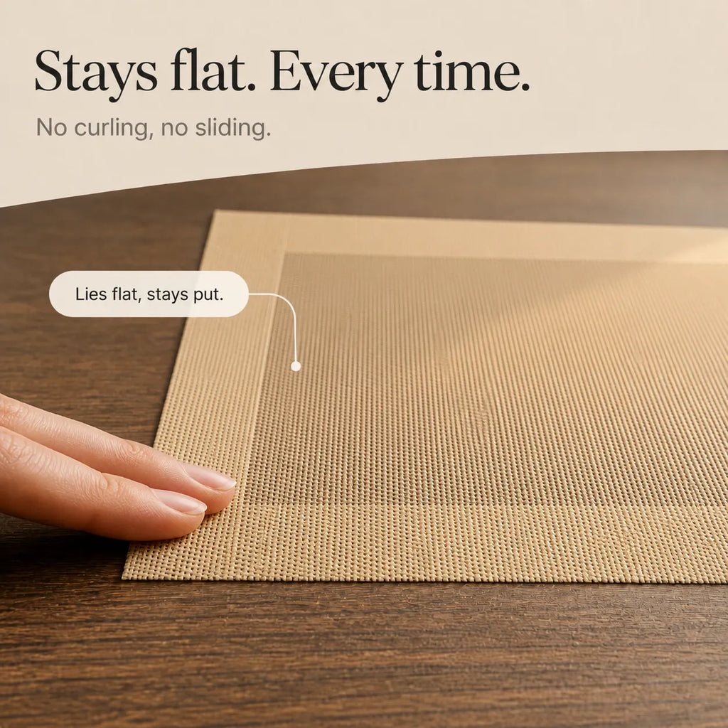 Wovella – Woven Vinyl Placemats, Set Of 4