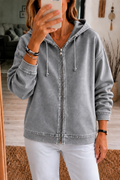 Rethread – Washed Relaxed Zip-Up Hoodie