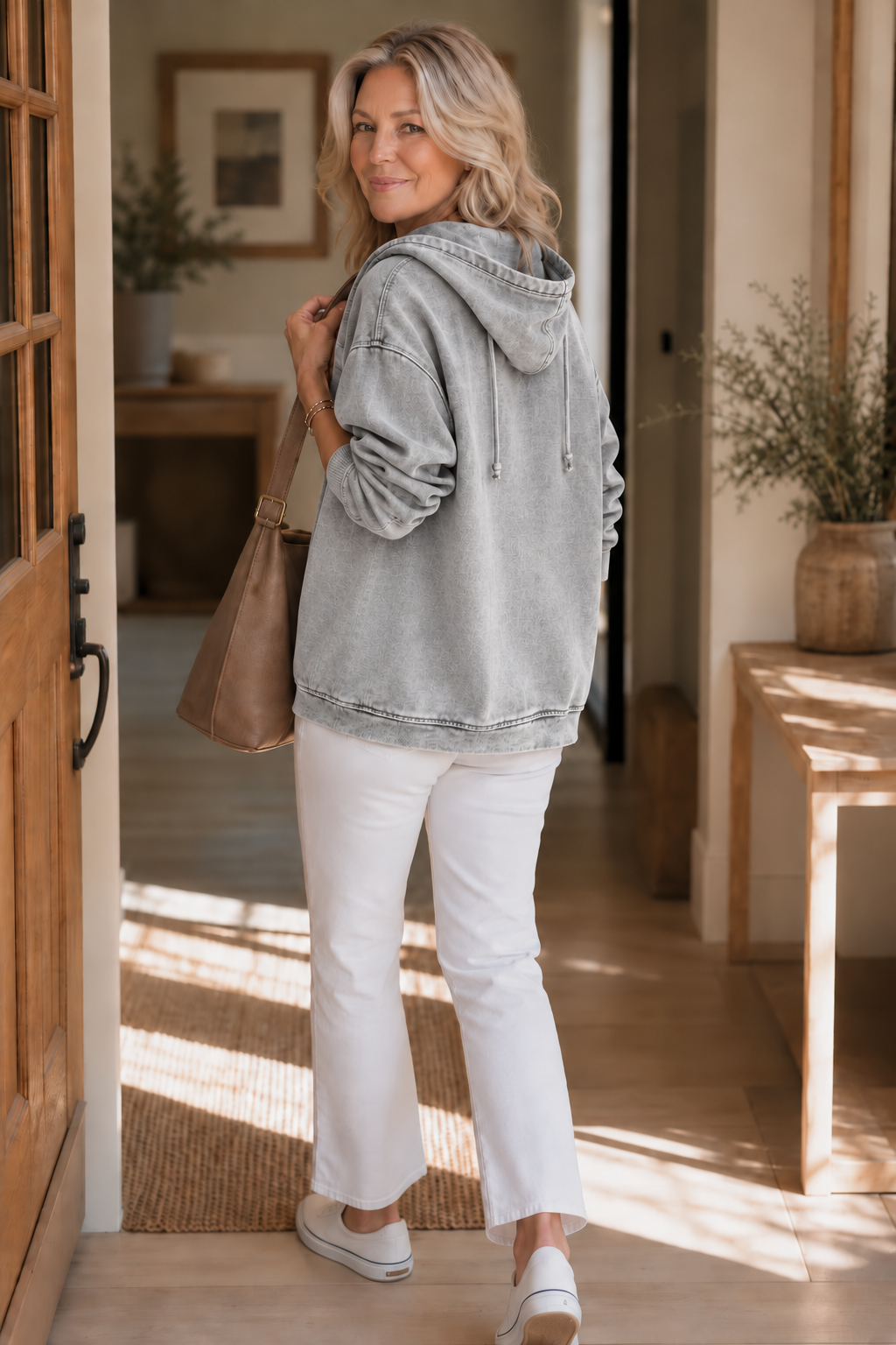 Rethread – Washed Relaxed Zip-Up Hoodie