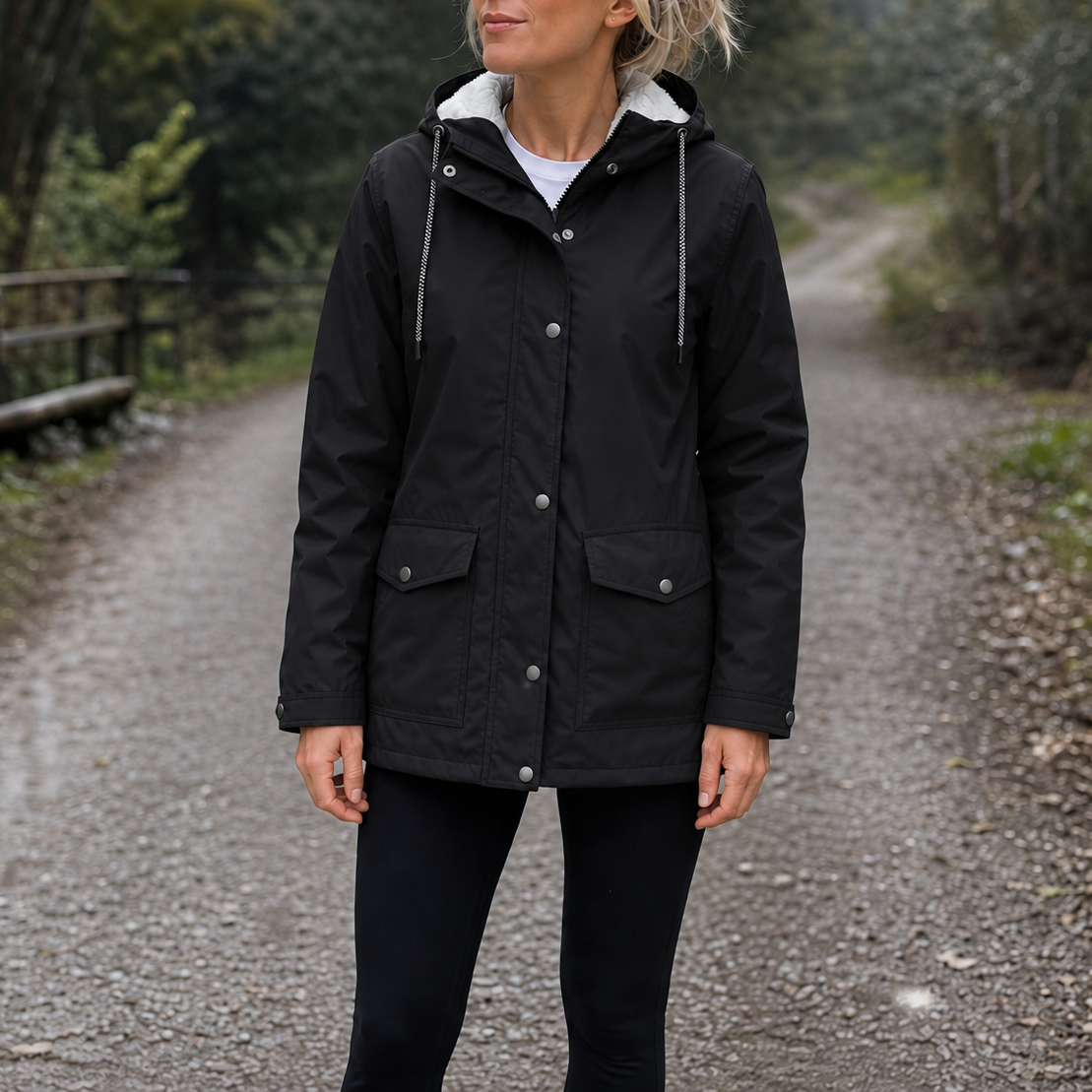 Cozynara – Fleece-Lined Hooded Windproof Jacket