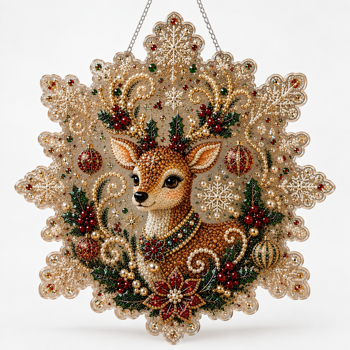 Lumicraft – Special-Shaped Diamond Santa Ornament Kit