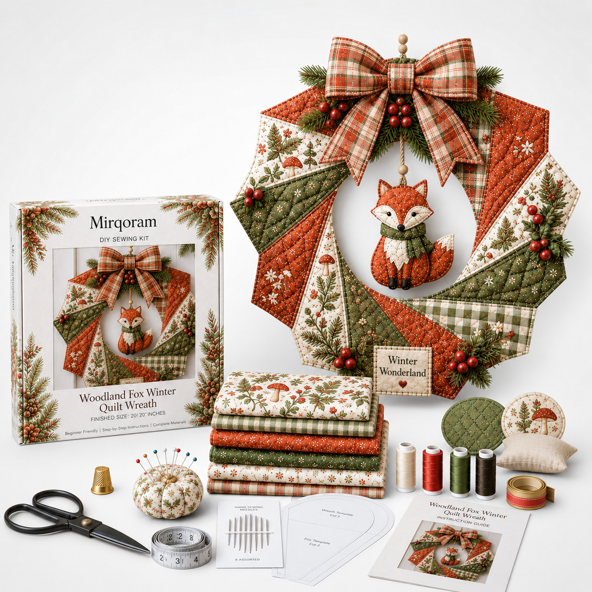 Tuckwreath – Quilted Fabric Wreath Kit