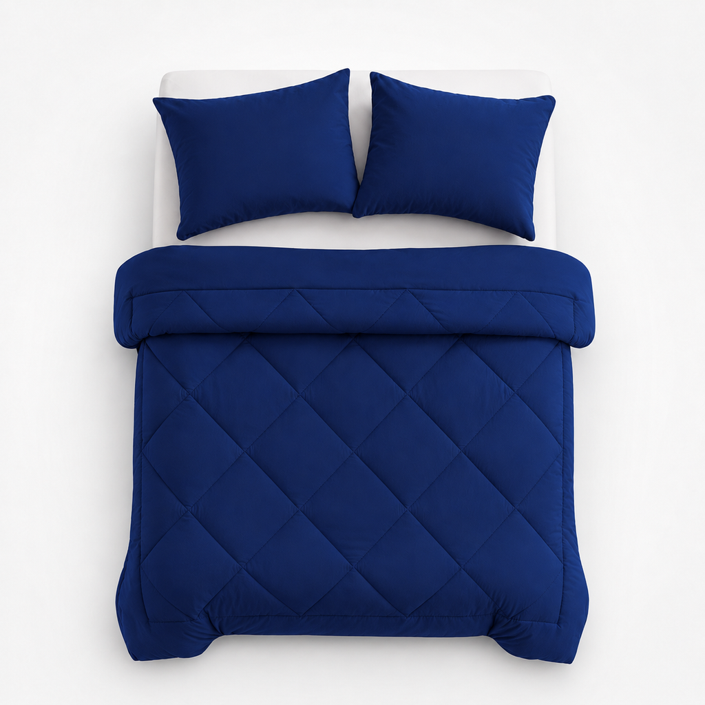 Wearbella – Diamond Quilted Charcoal Comforter Set