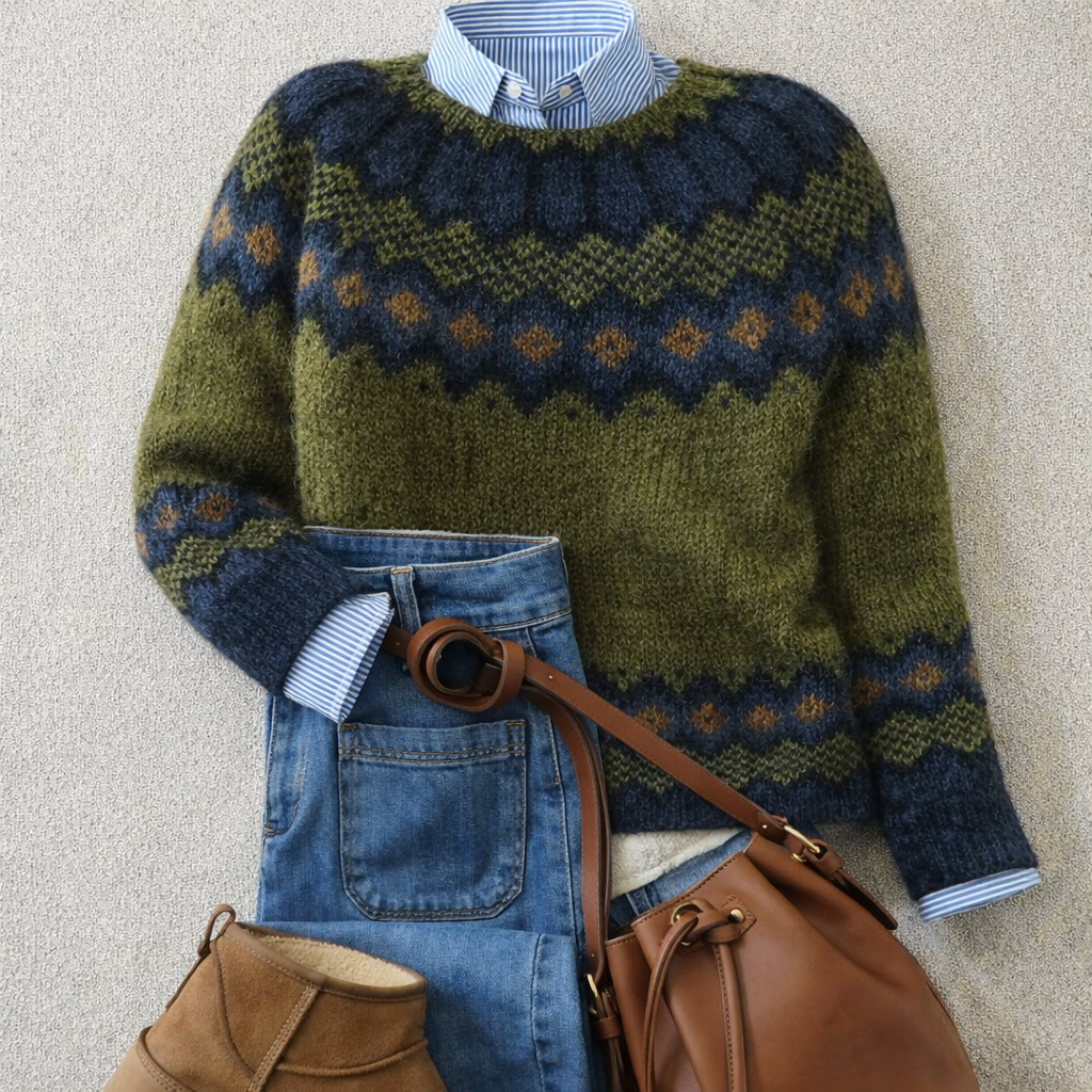 JESSICA™ | HERITAGE NORDIC KNIT JUMPER